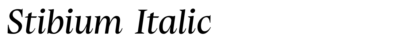 Stibium Italic